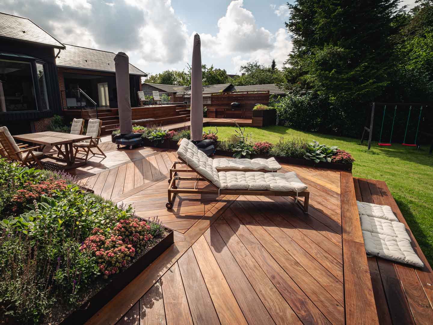 Terrasse hos Nilssons Byg